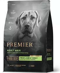 Premier Dog Премьер Дог Ягненок с индейкой для собак крупных пород 3 кг