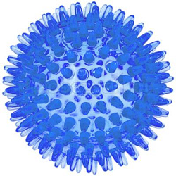 Мяч массажный 5,5см прозрачный Crystal ZooOne синий 555C-5