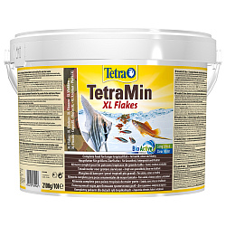 Тетра TetraMin XL корм для всех видов рыб в виде хлопьев 10 л (ведро) (разв.)