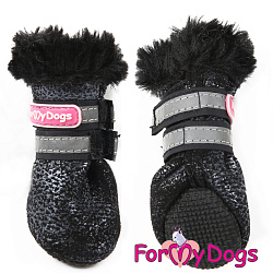 FOR MY DOG Сапоги зимние черные  ц/кр (5) FMD6662-2020 BL