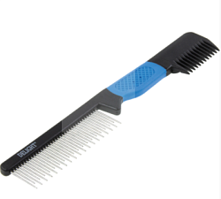 Расчёска DeLIGHT комбинир. разнозубая с триммингом(заменяемое лезвие) с прорезиненой ручкой 314LS