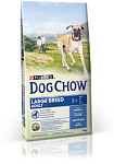 DOG CHOW ADULT LARGE BREED для взрослых собак крупных пород, с индейкой, 14 кг 
