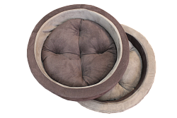 Лежанка круглая имитация замши 52*52*12 см Circle DS 3  10102003