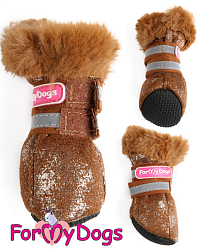 FOR MY DOG Сапоги зимние коричневый ц/кр (4) TDSH0002-2022