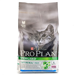 PROPLAN CAT STERILISED OptiRenal для кастрир. кролик 3 кг 12369083