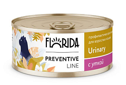 Florida Cat Urinary Консервы для кошек. Профилактика мочекаменной болезни, с уткой 100г