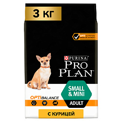 PROPLAN Small&Mini для взрослых собак мелких и карликовых пород с курицей(развес)