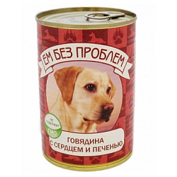 Ем без проблем д/собак ж/б Говядина с сердцем и печенью 20*410 г