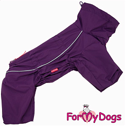 FOR MY DOG Дождевик фиолетовый на шёлке для девочек р-р 22 TDSS0036-2024 F 