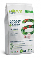 Alleva Holistic Dog Adult Medium сухой корм для взрослых собак с курицей и уткой 2 кг 12429