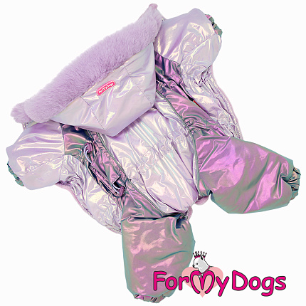 FOR MY DOGS Комбинезон фиолетовый металлик для девочек р-р 20