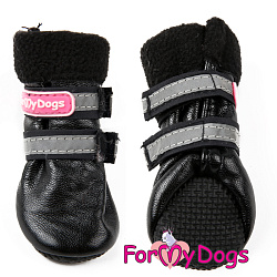 FOR MY DOG Сапоги флис черные ц/кр (1) FMD658-2020 ВL