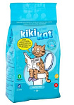 Наполнитель для кошачьего туалета "KikiKat" супер-белый комкующийся "Активированный уголь" 10 л