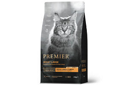 Premier Kat Премьер Кэт корм сухой для крупных кошек ягненок с индейкой 2 кг