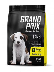 GRAND PRIX DOG Large Junior сухой корм для щенков крупных пород с ягненком 2,5 кг