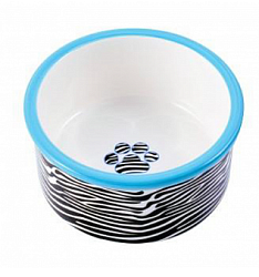 Миска керамическая для собак 600 мл зебра Mr.Kranch 