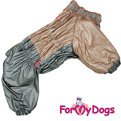 FOR MY DOG Комбинезон бежевый/серебро металлик для девочек (A1) FW942/2-2020 F
