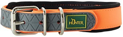 Hunter ошейник для собак Convenience Comfort 55(42-50см)/2,5см биотановый оранжевый неон 63107