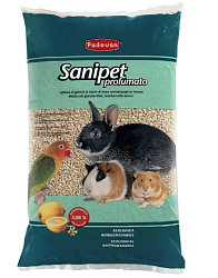 Наполнитель для грызунов PADOVAN SANIPET profumato кукурузные гранулы (4л)
