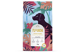 FLORIDA DOG Сухой корм для взрослых собак крупных пород с курицей и яблоком 3 кг