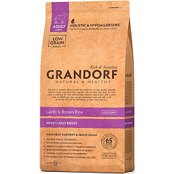 Grandorf (Грандорф) корм для  взрослых собак крупных пород Ягненок с рисом 10 кг