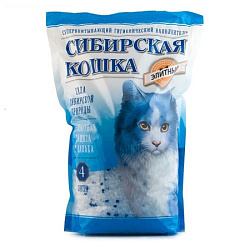Наполнитель Сибирская кошка Элитный силикагель 4 л 00024279