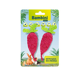 Bambini Pets (Бамбини Пэтс) игрушка для грызунов "Редиски" из люфы