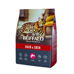 Mr. Buffalo HAIR&SKIN сухой корм для кошек лосось 1.8 кг
