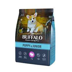 Mr. Buffalo PUPPY & JUNIOR Сухой корм д/щенков и юниоров индейка 2кг