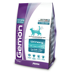Gemon Cat Urinary корм для профилактики МКБ у кошек с курицей и рисом 1,5 кг