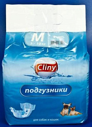 CLINY подгузники для собак и кошек М (5-10 кг) 1 штука 