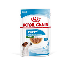 Royal Canin (Роял Канин) Мини Паппи Корм влажный для щенков мелких пород до 10 месяцев в соусе 85 г
