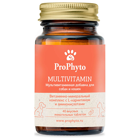 ProPhyto (Профито) Мультивитамин для кошек и собак, 40 таблеток