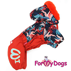 FOR MY DOG Комбинезон красный для девочек (14) FW990-2021 F