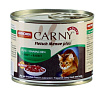 Animonda CARNY ADULT влажный корм для взрослых кошек с говядиной, индейкой и кроликом ж/б 200г