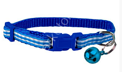 Ошейник для собак "Клетка" нейлон 10 мм*30 см 1880 (голубой) (251617) BUDDY