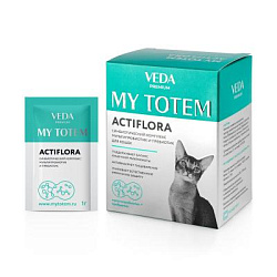 MY TOTEM ACTIFLORA синбиотический комплекс для кошек 1 г (30) VEDA