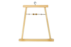 Качели для попугая деревянные средние с бусами 145*8*h150 мм 8538 Дарэлл