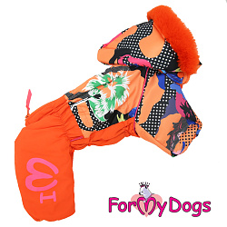 FOR MY DOG Комбинезон оранжевый для девочек (16) FW682-2019F