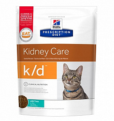 Hill's (Хиллс) вет.диета K/D для кошек "Лечение почек"  тунец 1,5 кг 11142