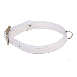 Ошейник "Collar Glamour" без украш. д/щен. и мел.пор. соб. (ширина 9 мм длина 18-21 см) белый 3365