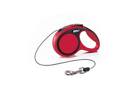 Рулетка FLEXI "NEW COMFORT" S трос 5 м 12 кг, красный  50103F Trixie