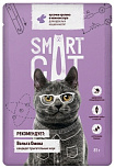 Smart Cat влажный корм для кошек и котят кусочки кролика в нежном соусе 85 г 