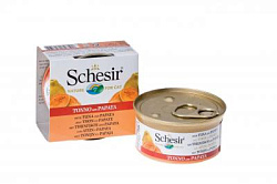 Schesir консервы для кошек тунец и папайя 75 г 60341