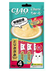 INABA Крем-лакомство Churu пюре для кошек куриное филе Здоровье почек (1 штука)