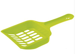 Совок с отверстиями для кошачьего туалета 20*9*2,5 см (ЗЕЛЁНЫЙ) P136-01