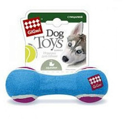 Гантеля для крупных пород с пищалкой большая, GiGwi