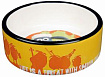 Миска керамическая Shaun the sheep 0,3 л 12 см оранжевая 25040 Trixie