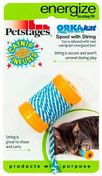 Petstages игрушка для кошек "ОРКА катушка с веревочкой" 6 см 313YEX