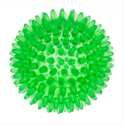 Мяч  массажный  9 см прозрачный Crystal ZooOne (зелёный) 590C-1